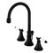 Kingston Brass KS2980BPL Bel Air Widespread Bathroom Faucet W/Brass Pop-Up, Matte Blk KS2980BPL - alternate 1